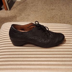 Womens Taos Black Leather Lace Up Dress Shoes - Size 9.5